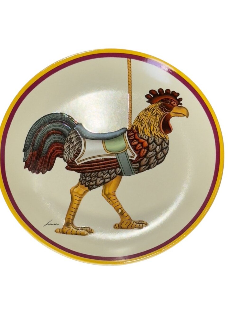 Lowell Herrero Vandor Rooster Plate Limited Edition 1985